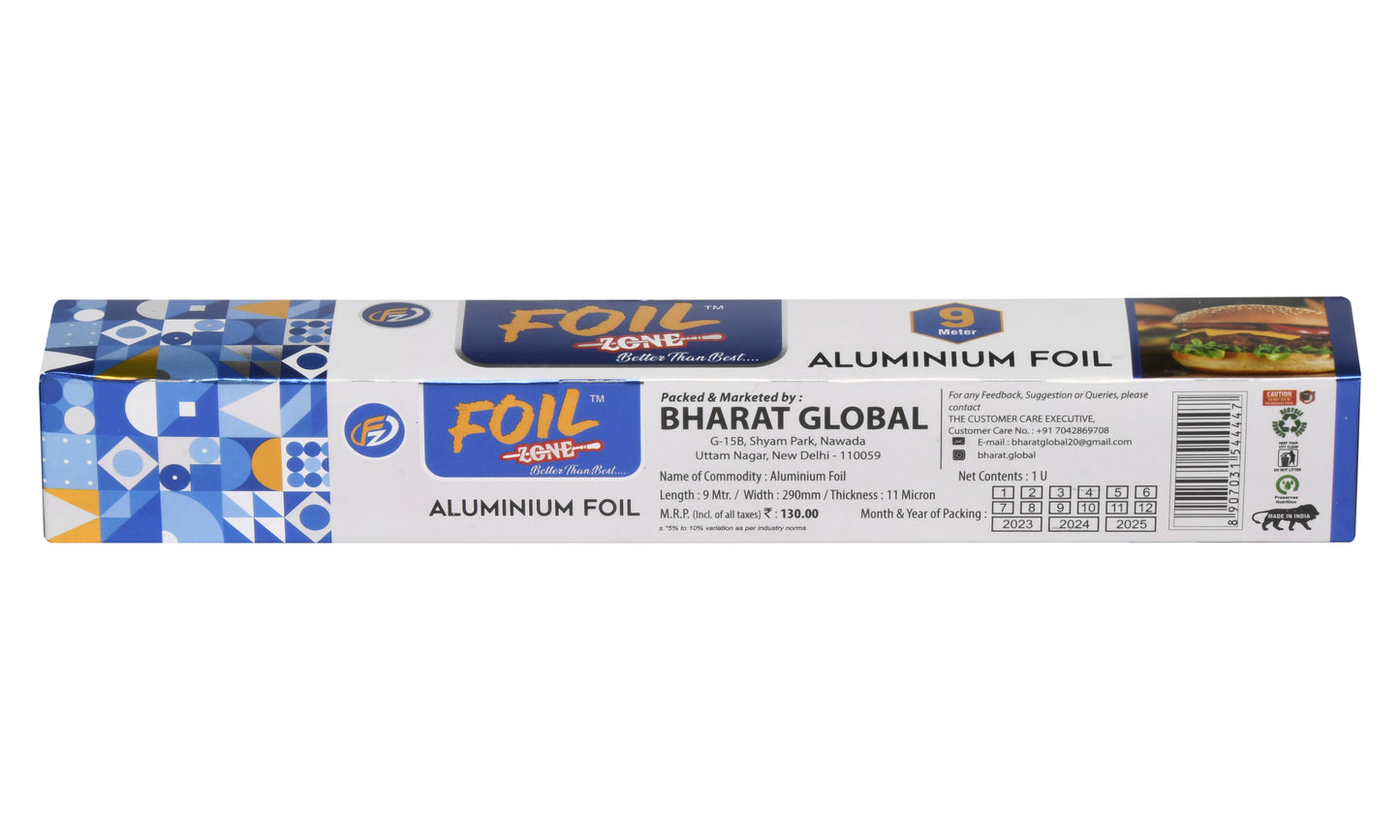 FOILZONE ALUMINIUM FOIL 9 METERS