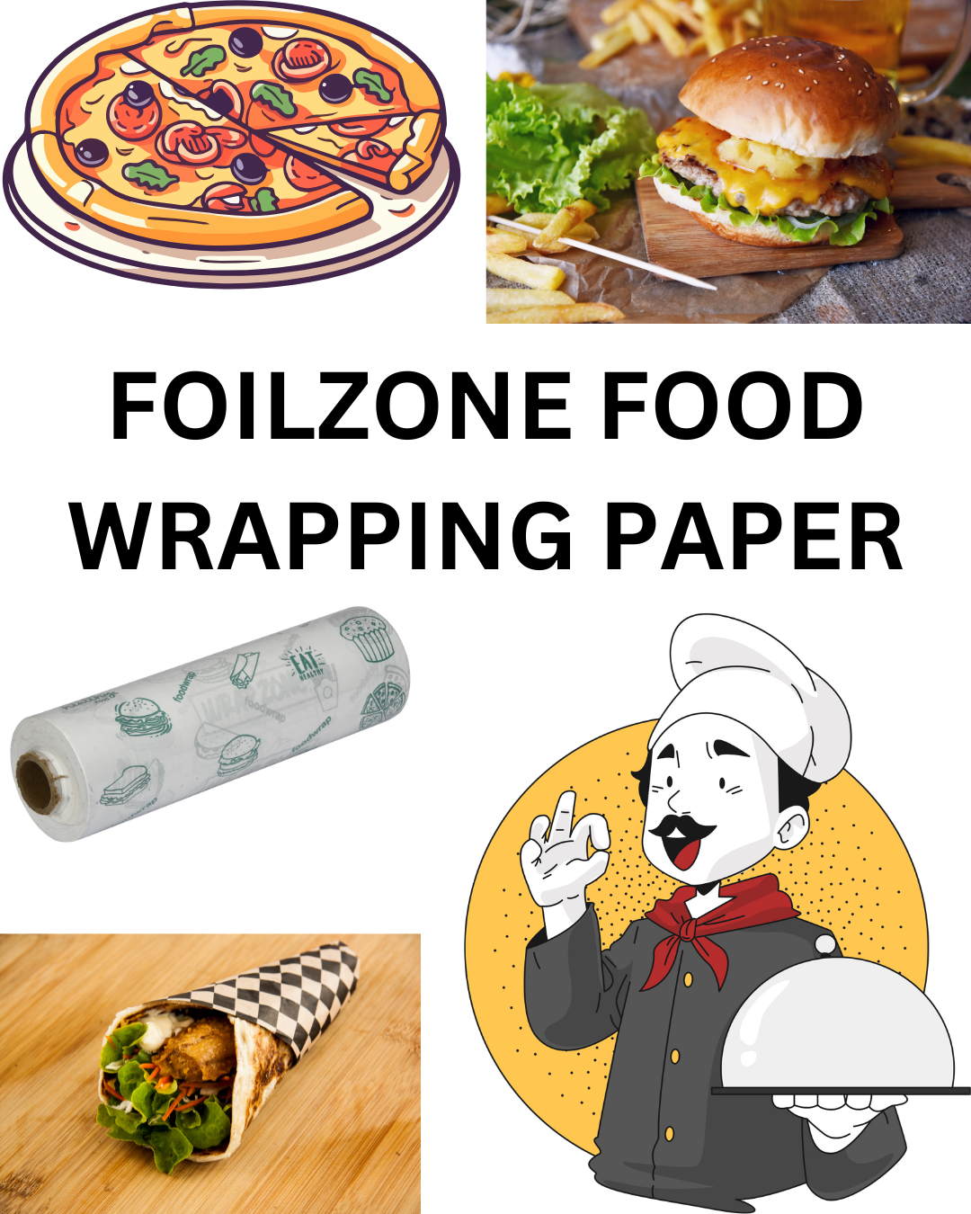 FOILZONE FOOD WRAPPING PAPER 100 MTR